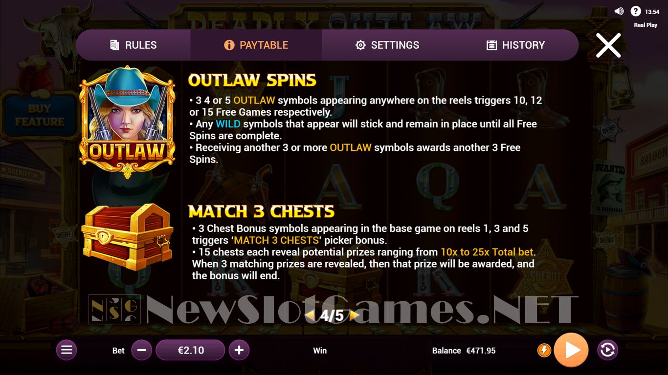 Deadly Outlaw Slot Slot Image in Demo - pic. 6