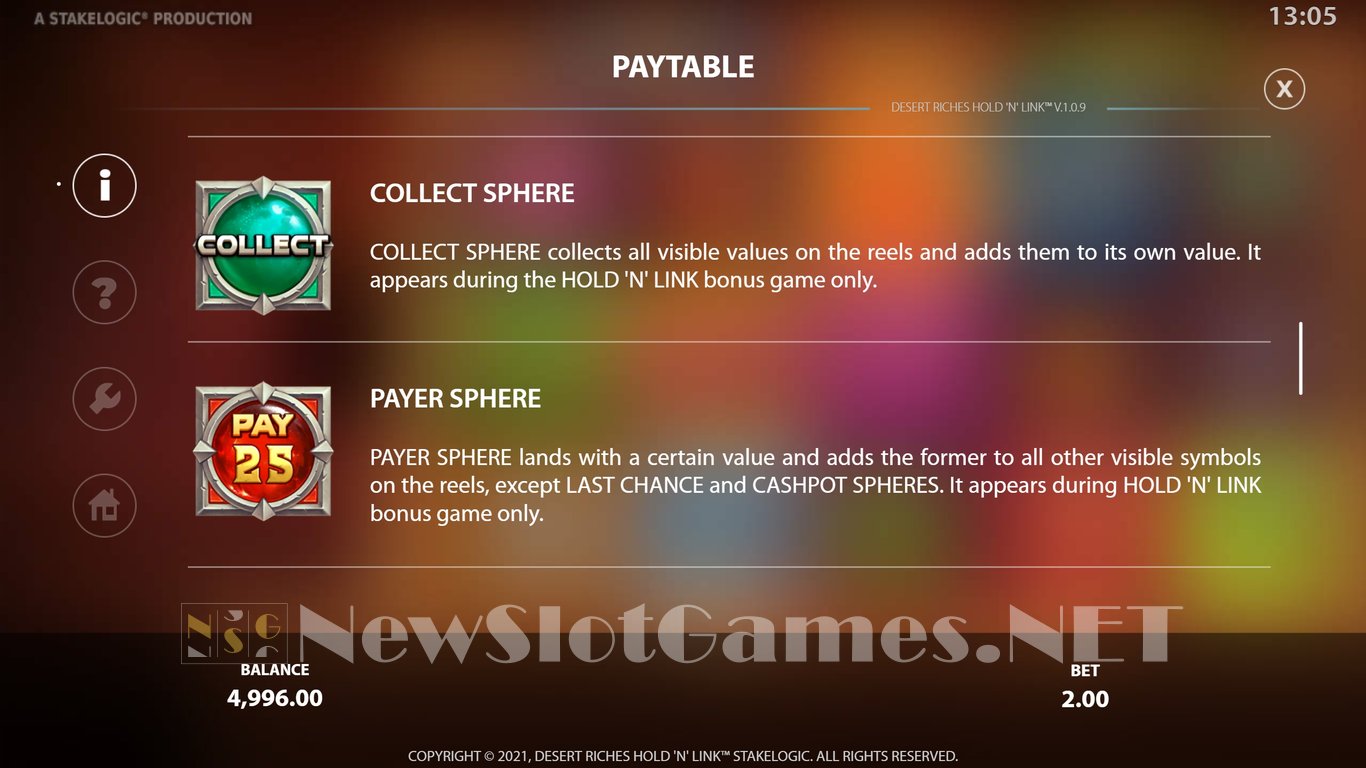 Desert Riches Slot Slot Image in Demo - pic. 5