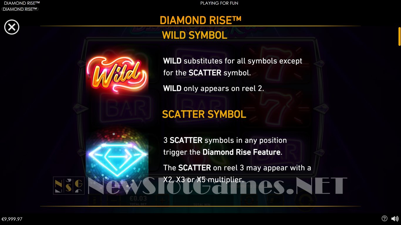 Diamond Rise Slot Review & Demo by Playtech - Play Free Online