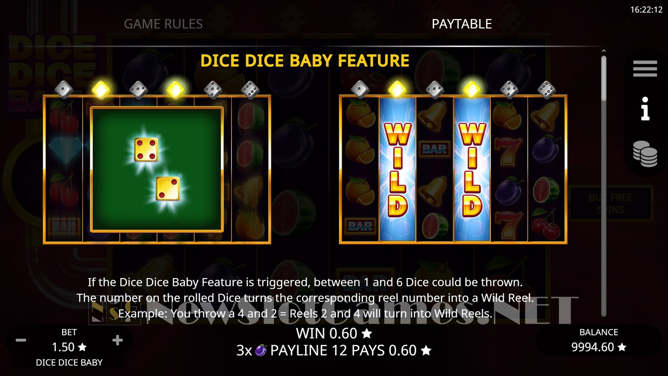 Dice Dice Baby Slot Slot Image in Demo - pic. 3