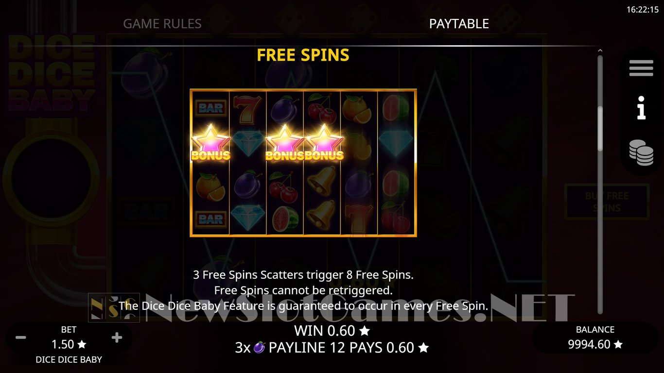 Dice Dice Baby Slot Slot Image in Demo - pic. 4