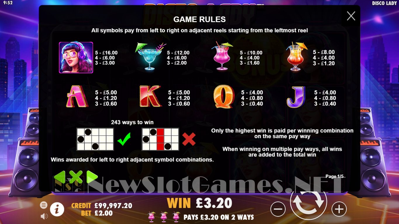 Disco Lady Slot Slot Image in Demo - pic. 3