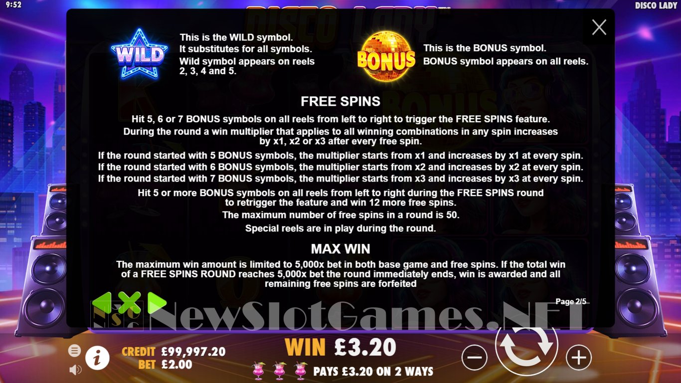 Disco Lady Slot Slot Image in Demo - pic. 4