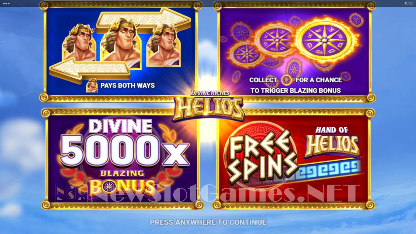 Divine Riches Helios Slot Demo Image