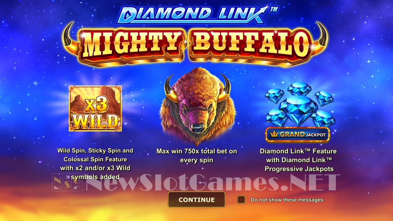 Diamond Link Mighty Buffalo Slot Demo Image