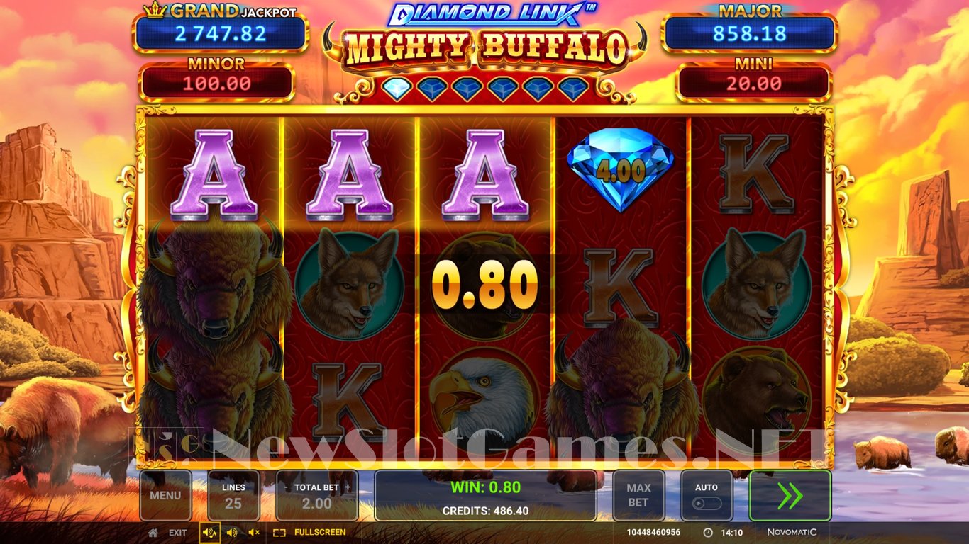 Diamond Link Mighty Buffalo Slot Slot Image in Demo - pic. 11