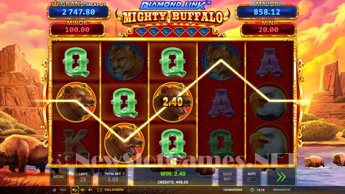 Diamond Link Mighty Buffalo Slot Slot Image in Demo - pic. 2