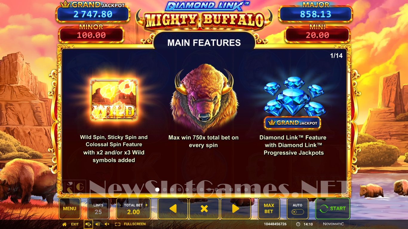Diamond Link Mighty Buffalo Slot Slot Image in Demo - pic. 4