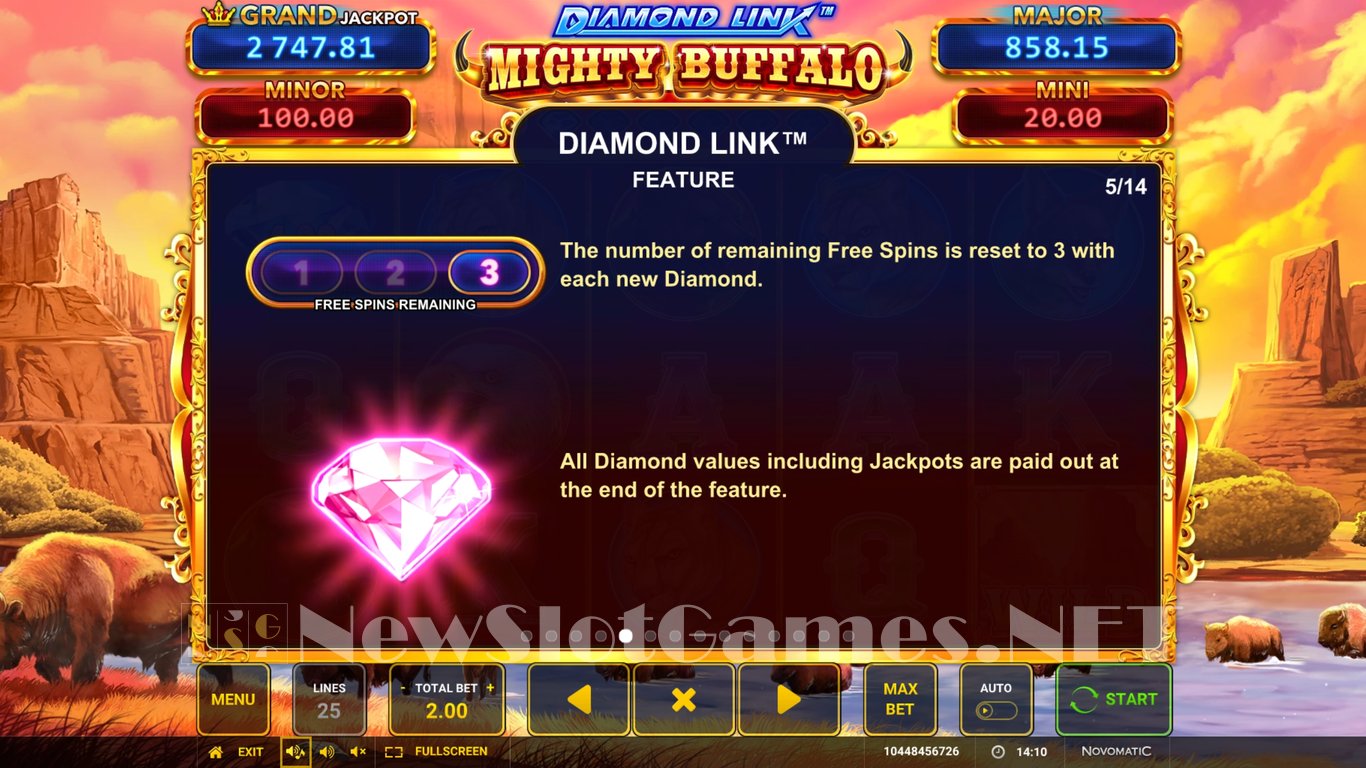 Diamond Link Mighty Buffalo Slot Slot Image in Demo - pic. 8