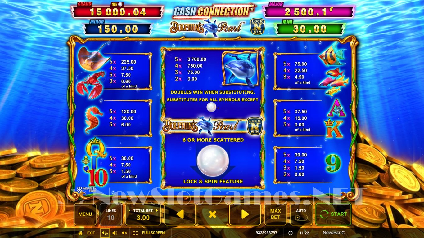 Cash Connection Dolphins Pearl Slot Slot Image in Demo - pic. 5