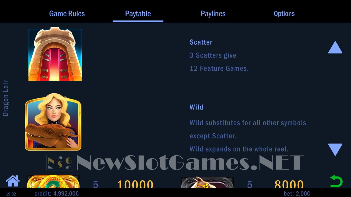 Dragon Lair Slot Slot Image in Demo - pic. 5