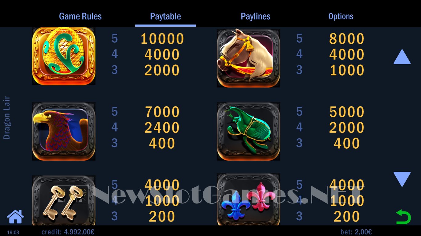 Dragon Lair Slot Slot Image in Demo - pic. 6