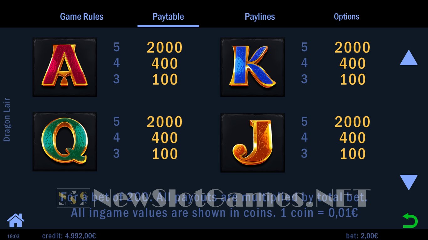 Dragon Lair Slot Slot Image in Demo - pic. 7