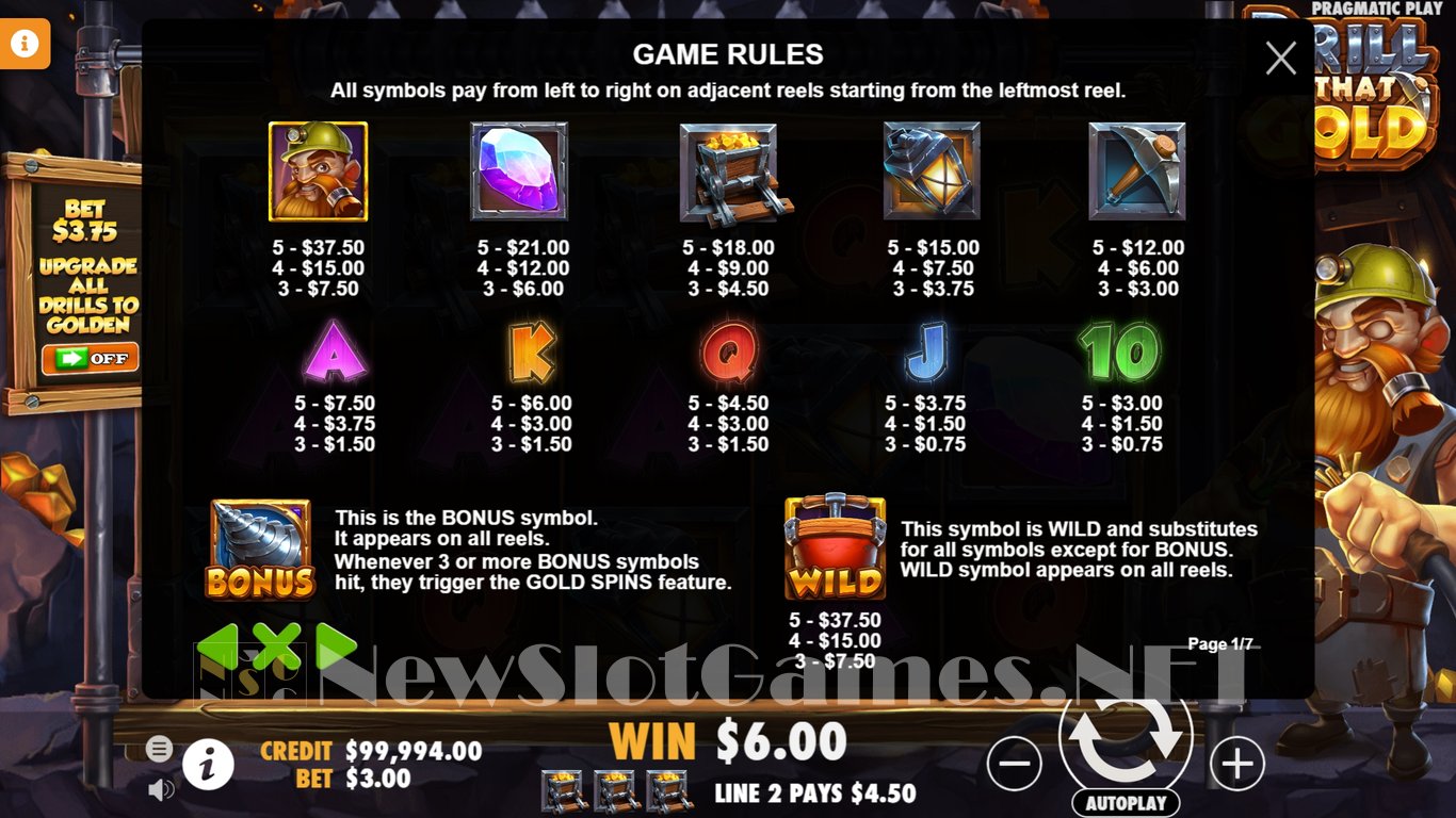 Drill That Gold Slot Slot Image in Demo - pic. 5