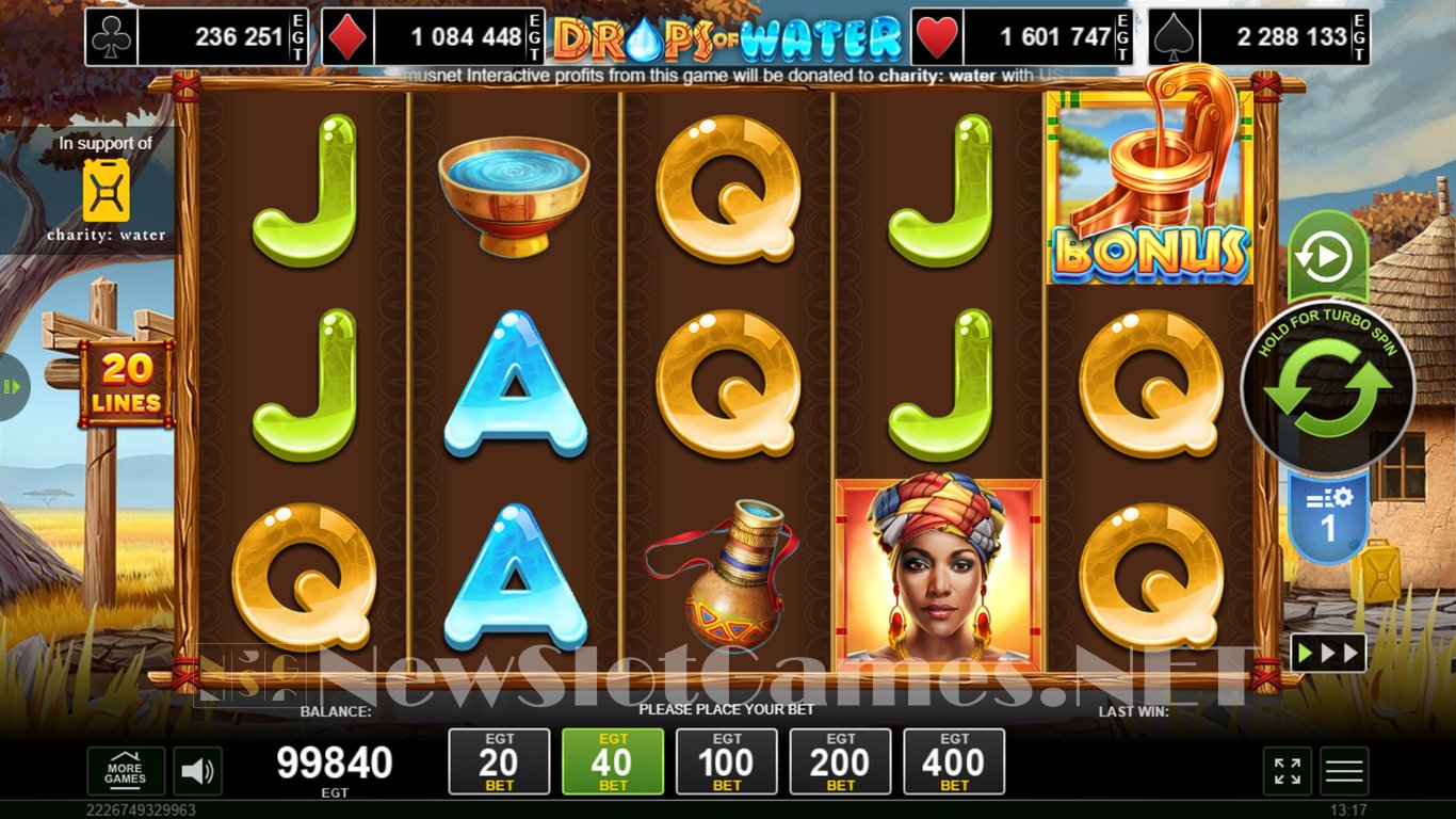 Drops of Water Slot Slot Image in Demo - pic. 2