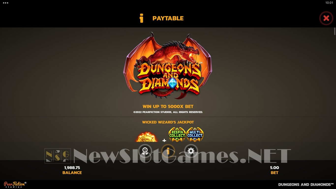 Dungeons and Diamonds Slot Slot Image in Demo - pic. 5