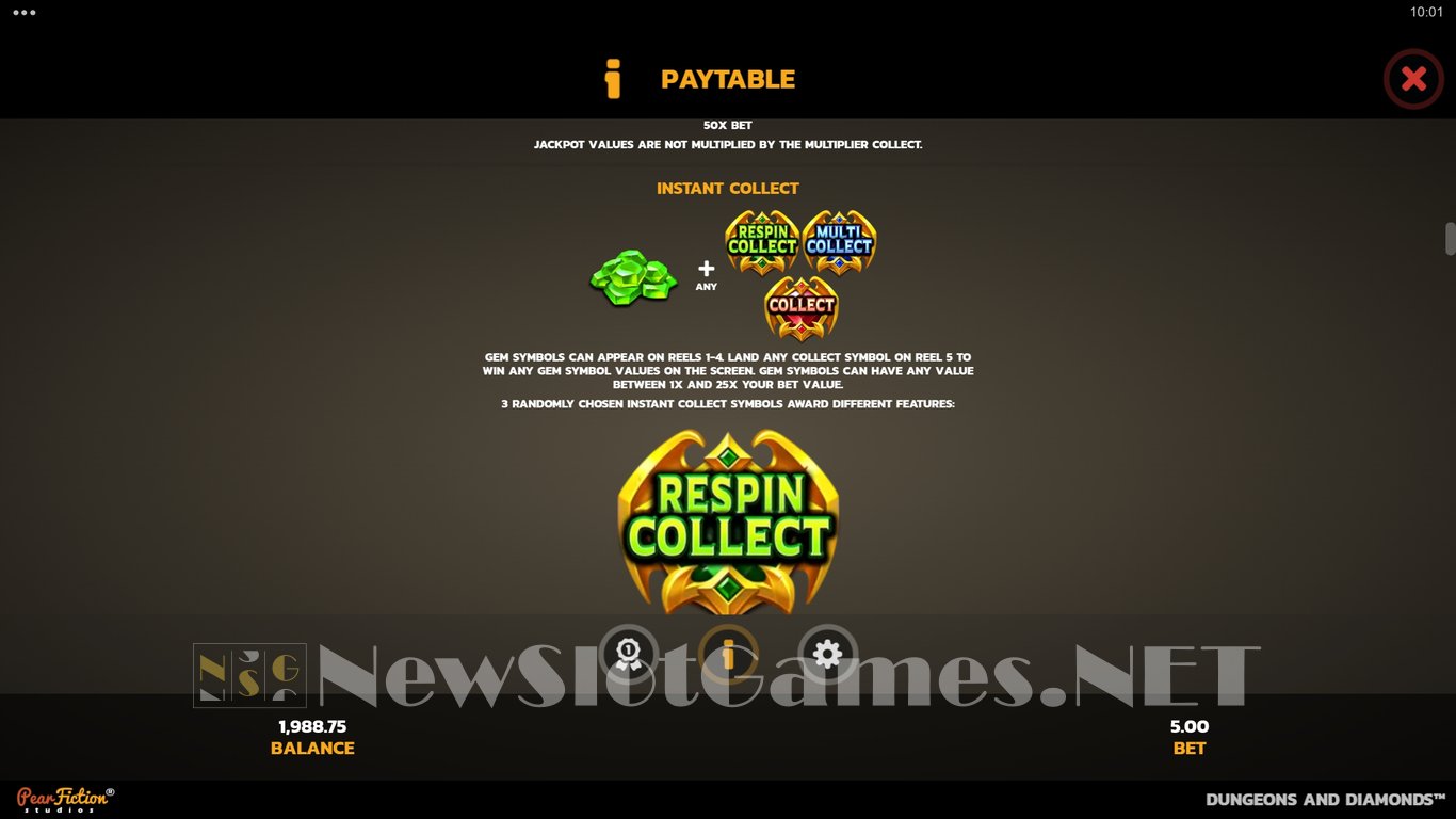 Dungeons and Diamonds Slot Slot Image in Demo - pic. 6