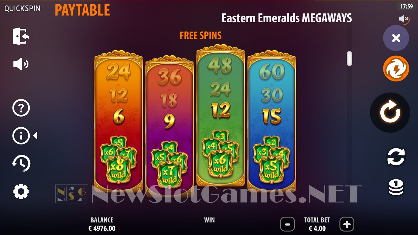 Eastern Emeralds Megaways Slot Slot Image in Demo - pic. 6