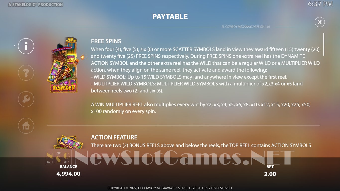El Cowboy Megaways Slot Slot Image in Demo - pic. 4