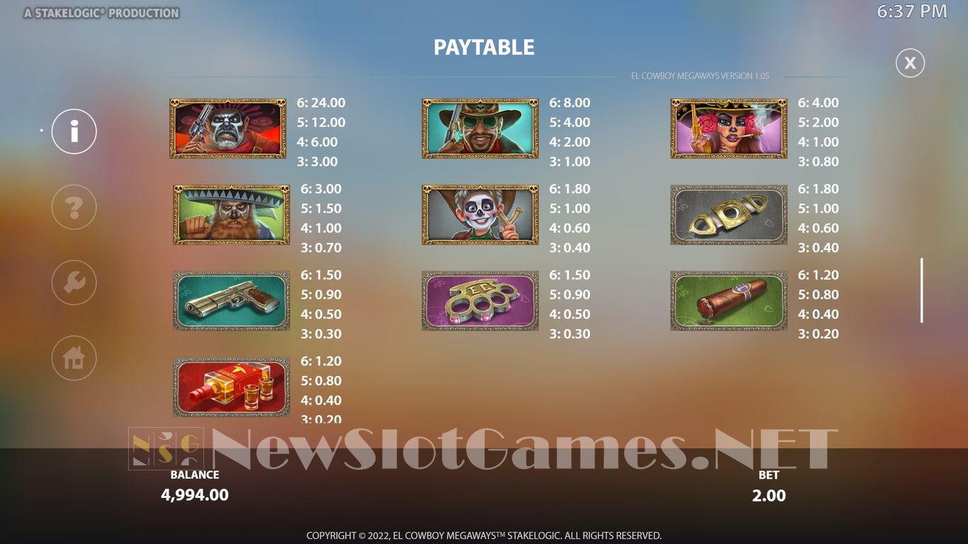 El Cowboy Megaways Slot Slot Image in Demo - pic. 5