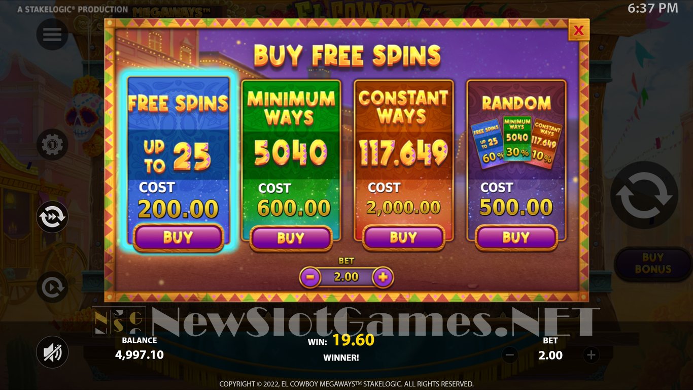 El Cowboy Megaways Slot Slot Image in Demo - pic. 8