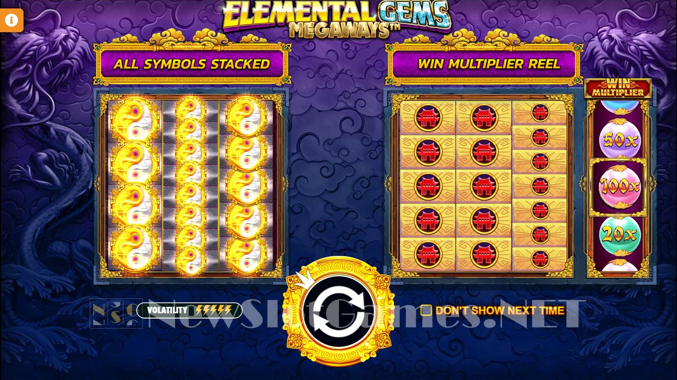 Elemental Gems Megaways Slot Demo Image