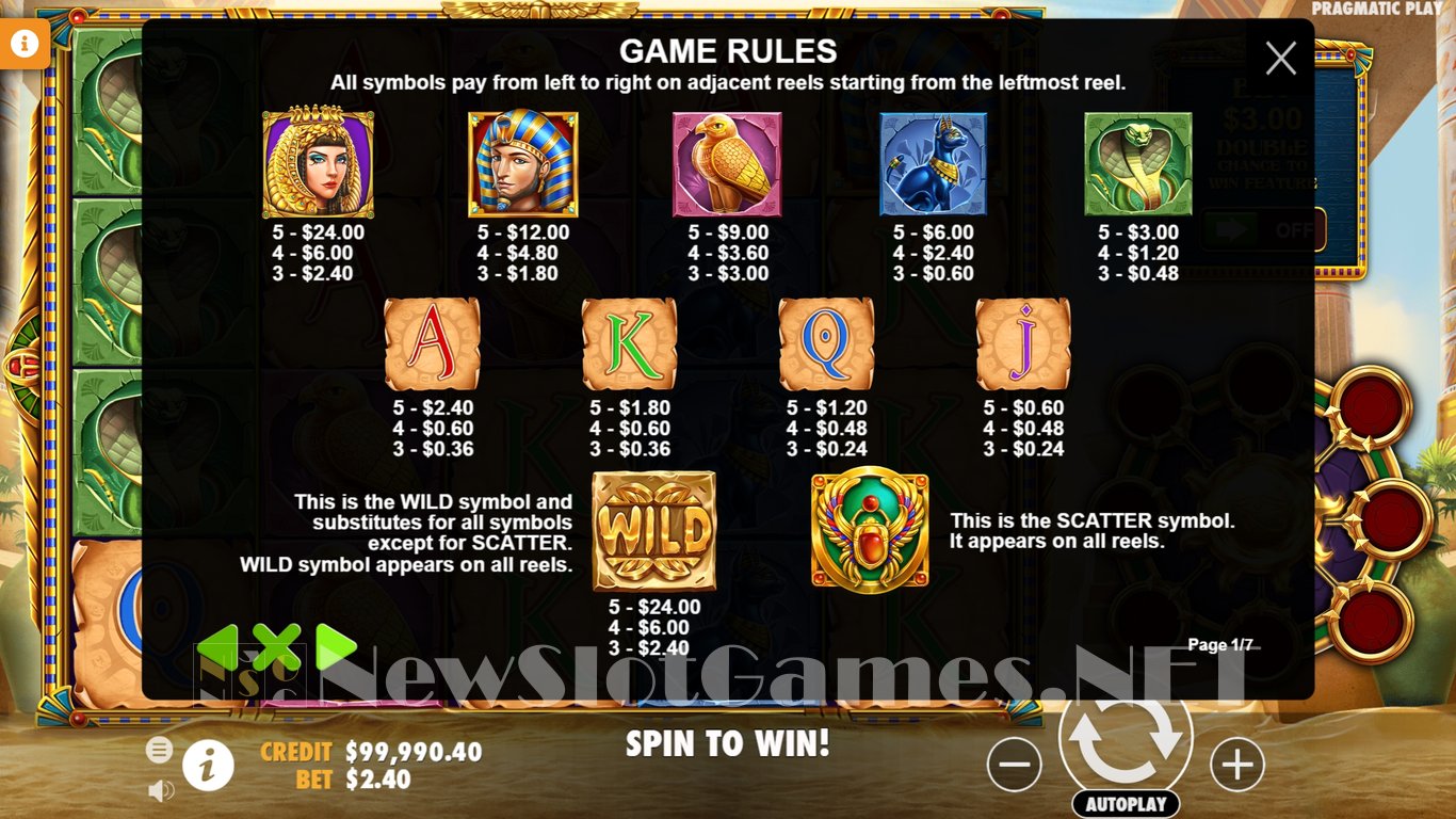 Eye of Cleopatra Slot Slot Image in Demo - pic. 4