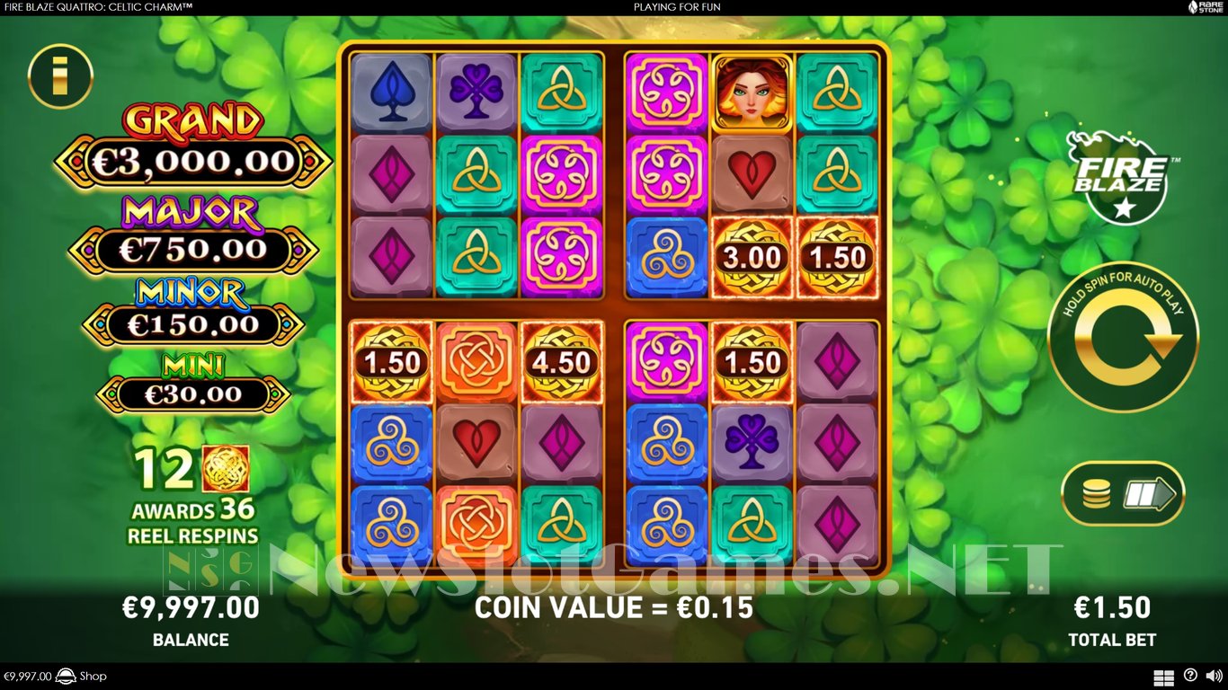 Celtic Charm Fire Blaze Quattro Slot Slot Image in Demo - pic. 2