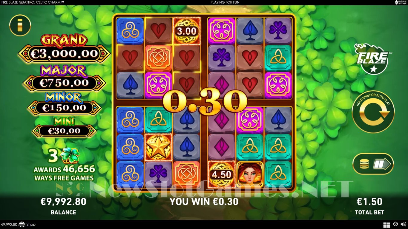 Celtic Charm Fire Blaze Quattro Slot Slot Image in Demo - pic. 7