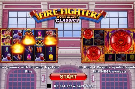 Fire Fighter Fire Blaze Slot Logo