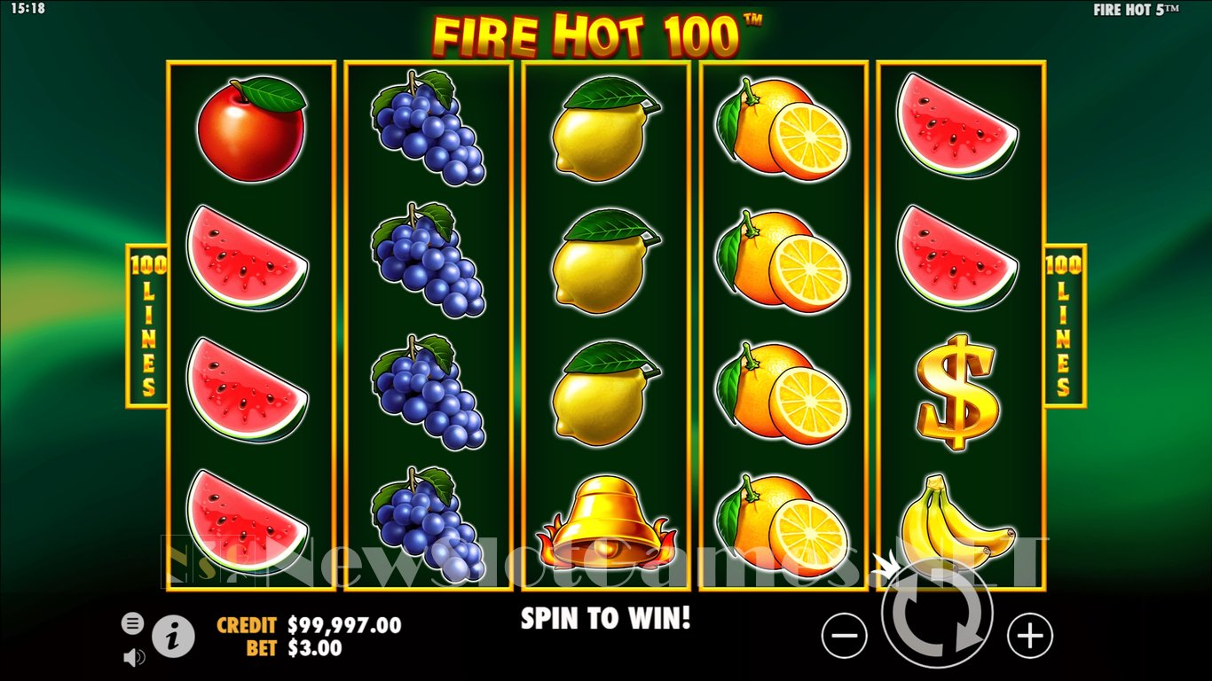 Fire Hot 100 Slot Demo Image