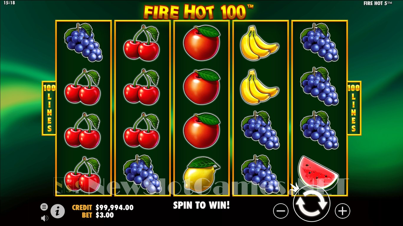Fire Hot 100 Slot Slot Image in Demo - pic. 2