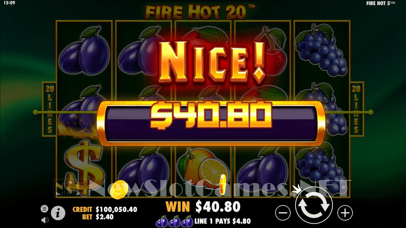 Fire Hot 20 Slot Slot Image in Demo - pic. 7