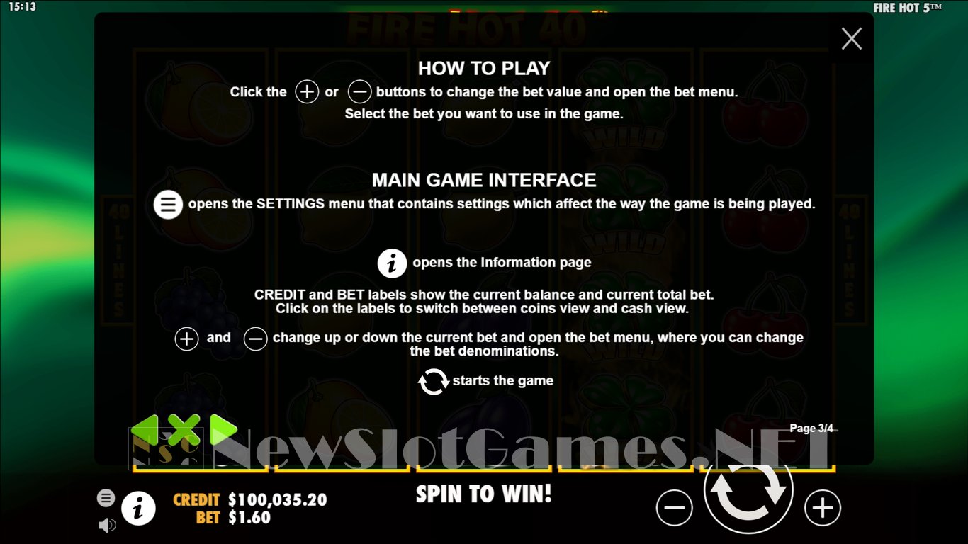 Fire Hot 40 Slot Slot Image in Demo - pic. 7