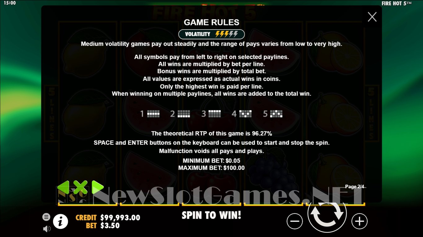 Fire Hot 5 Slot Slot Image in Demo - pic. 4