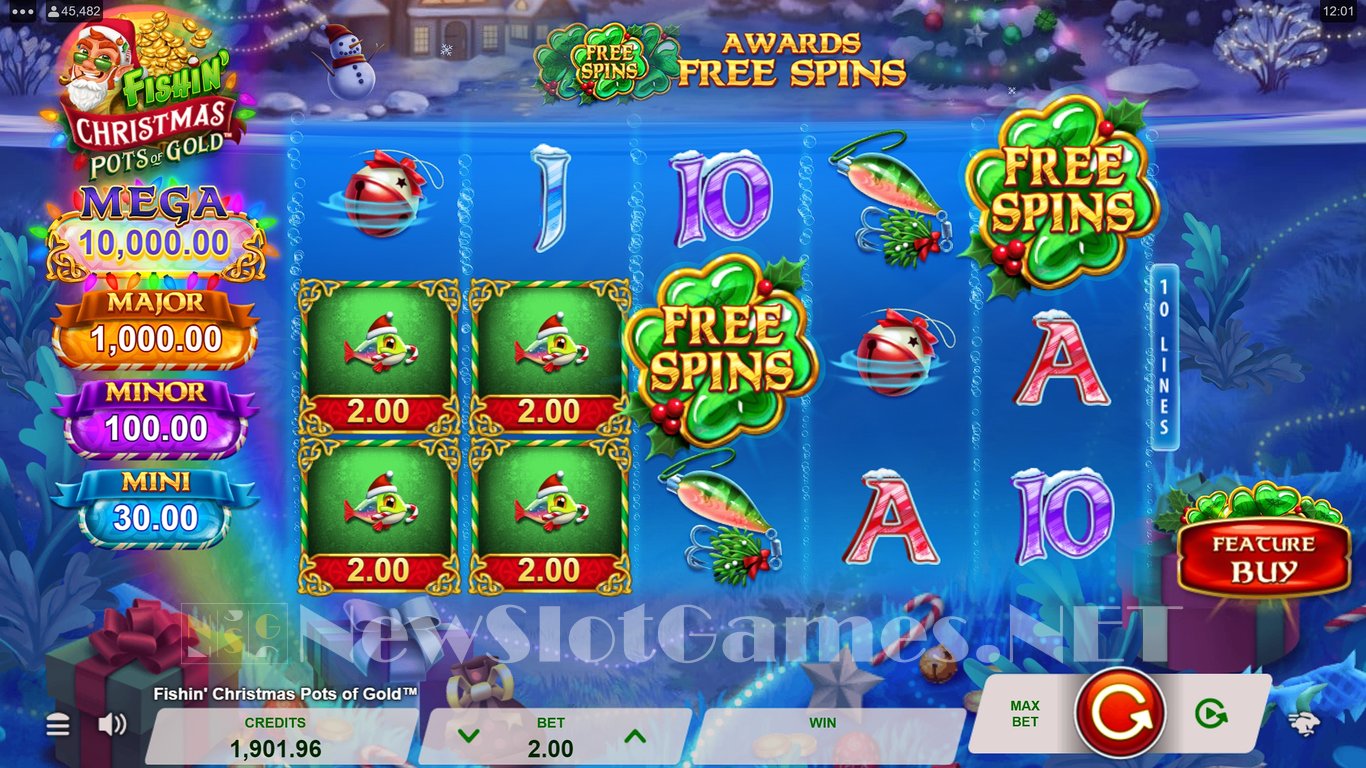 Fishin Christmas Pots of Gold Slot Slot Image in Demo - pic. 2
