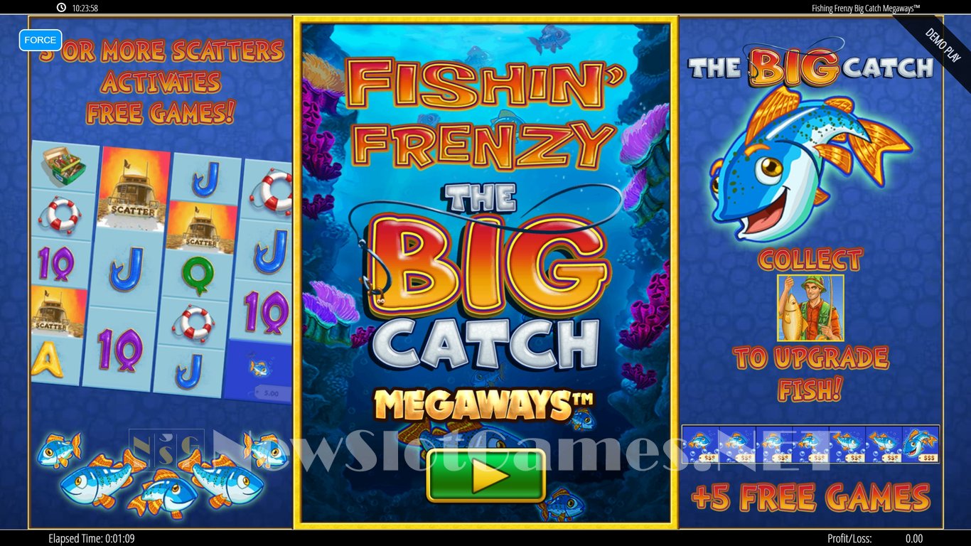 Fishin Frenzy Big Catch Megaways Slot Demo Image