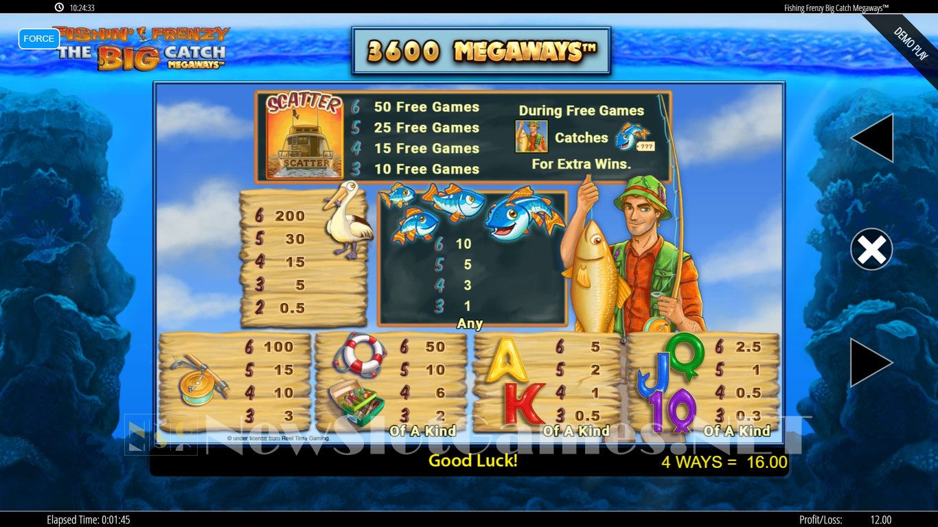 Fishin Frenzy Big Catch Megaways Slot Slot Image in Demo - pic. 4