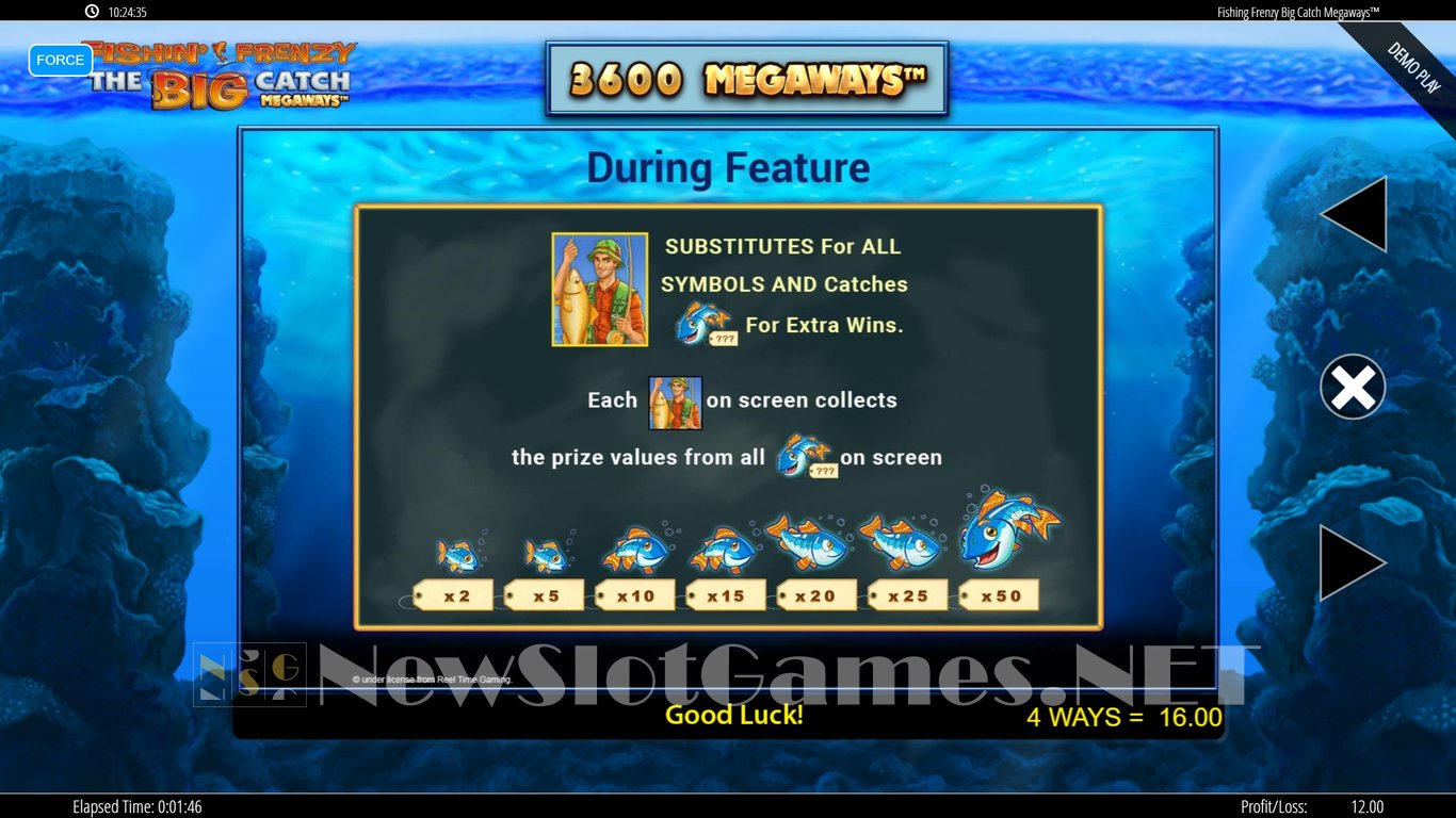 Fishin Frenzy Big Catch Megaways Slot Slot Image in Demo - pic. 5