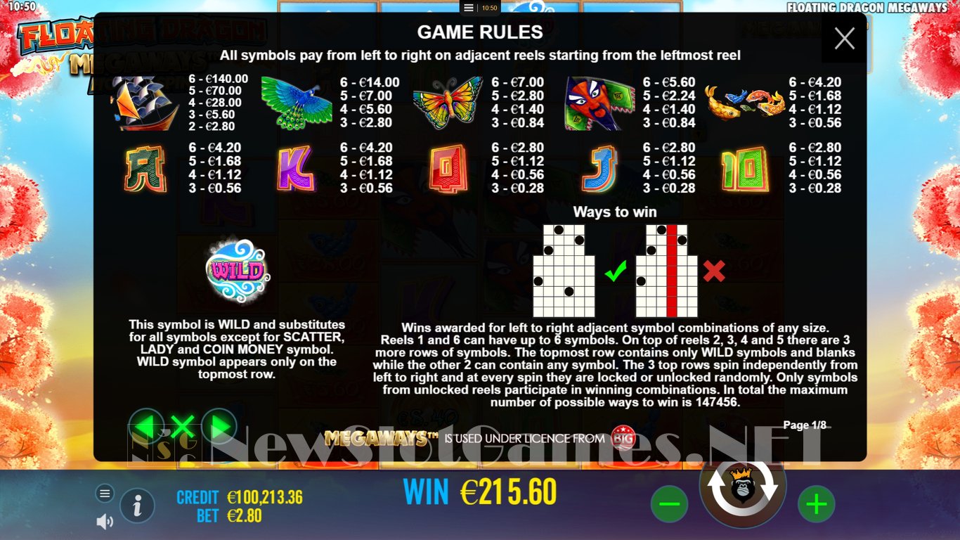 Floating Dragon Megaways Slot Slot Image in Demo - pic. 7