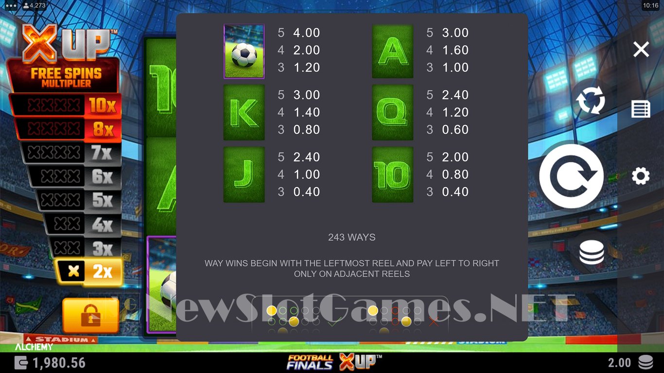 Football Finals X UP Slot Slot Image in Demo - pic. 6