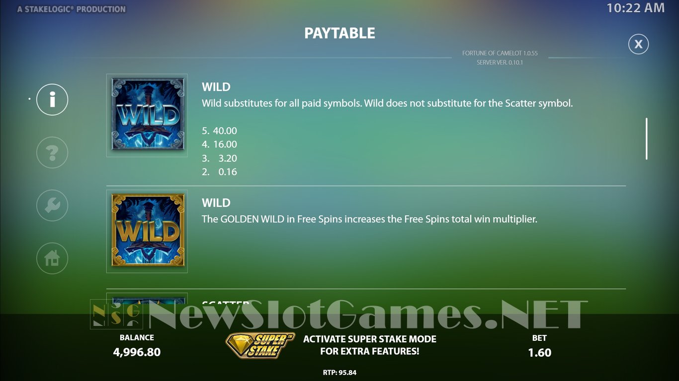 Fortune of Camelot Slot Slot Image in Demo - pic. 4