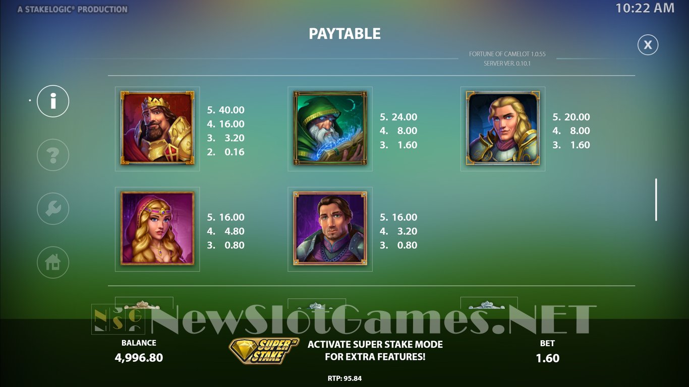 Fortune of Camelot Slot Slot Image in Demo - pic. 5