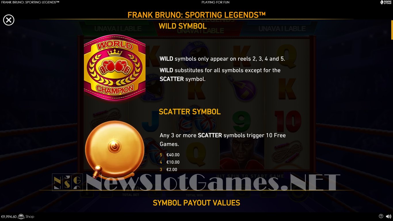 Frank Bruno Sporting Legends Slot Slot Image in Demo - pic. 4