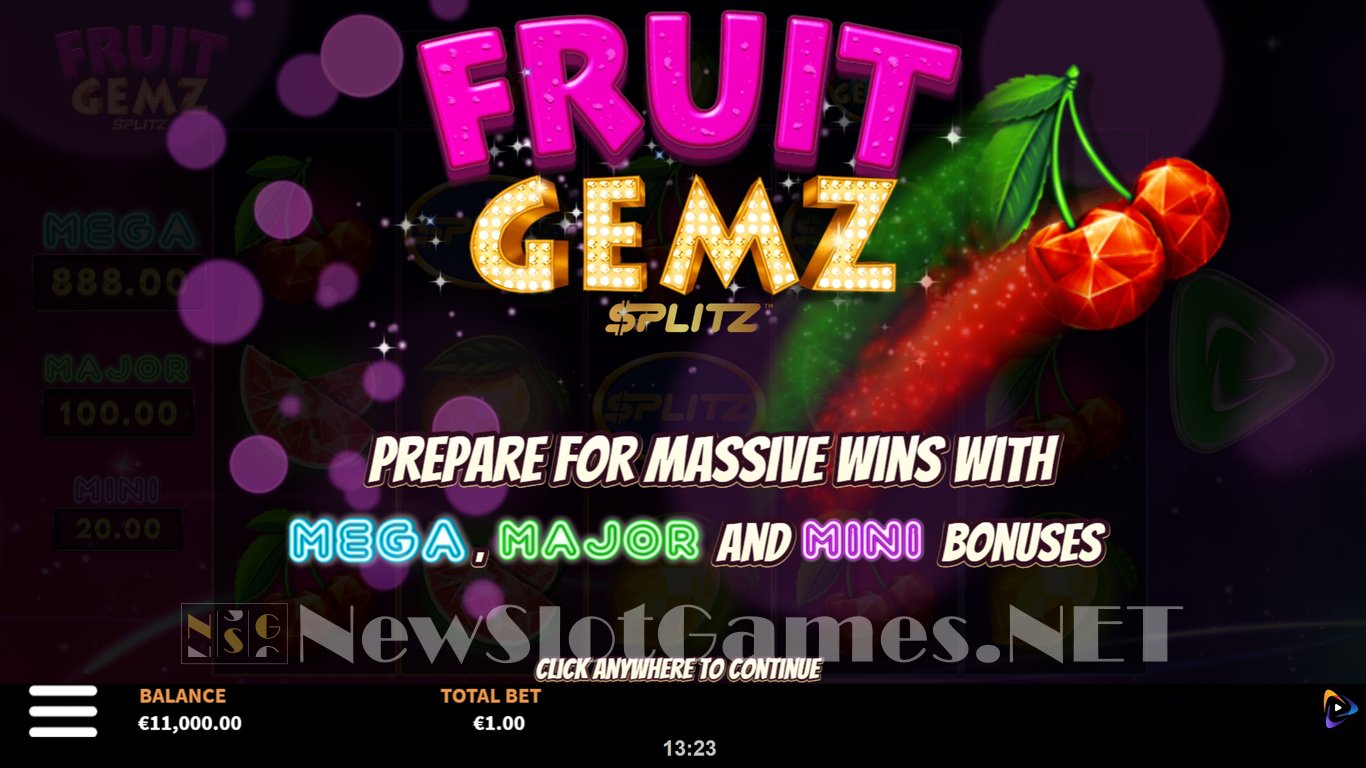 Fruit Gemz Splitz Slot Demo Image