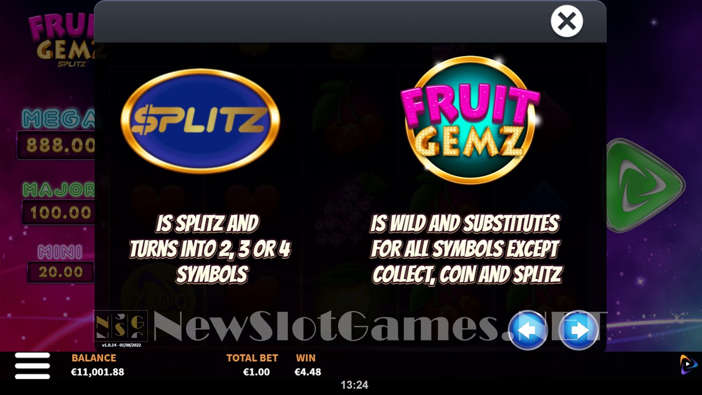 Fruit Gemz Splitz Slot Slot Image in Demo - pic. 6