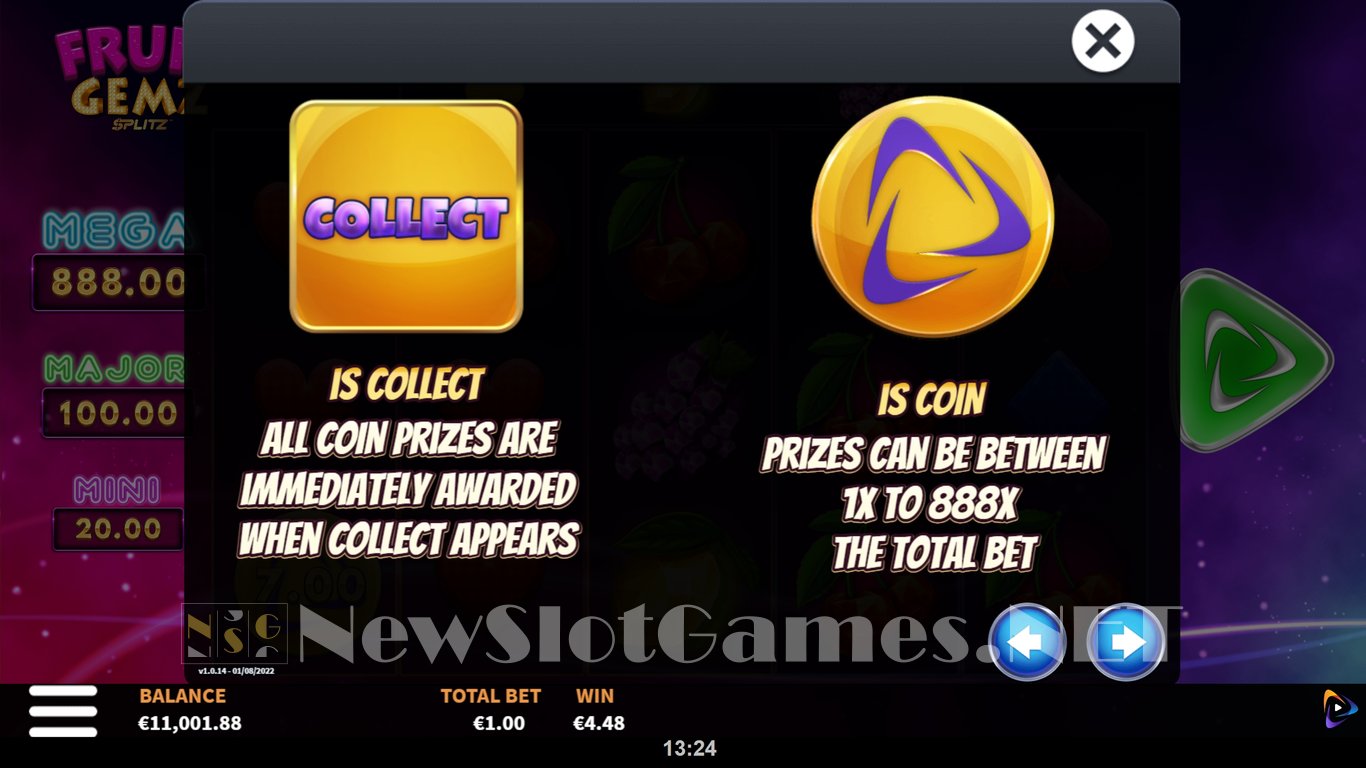Fruit Gemz Splitz Slot Slot Image in Demo - pic. 7