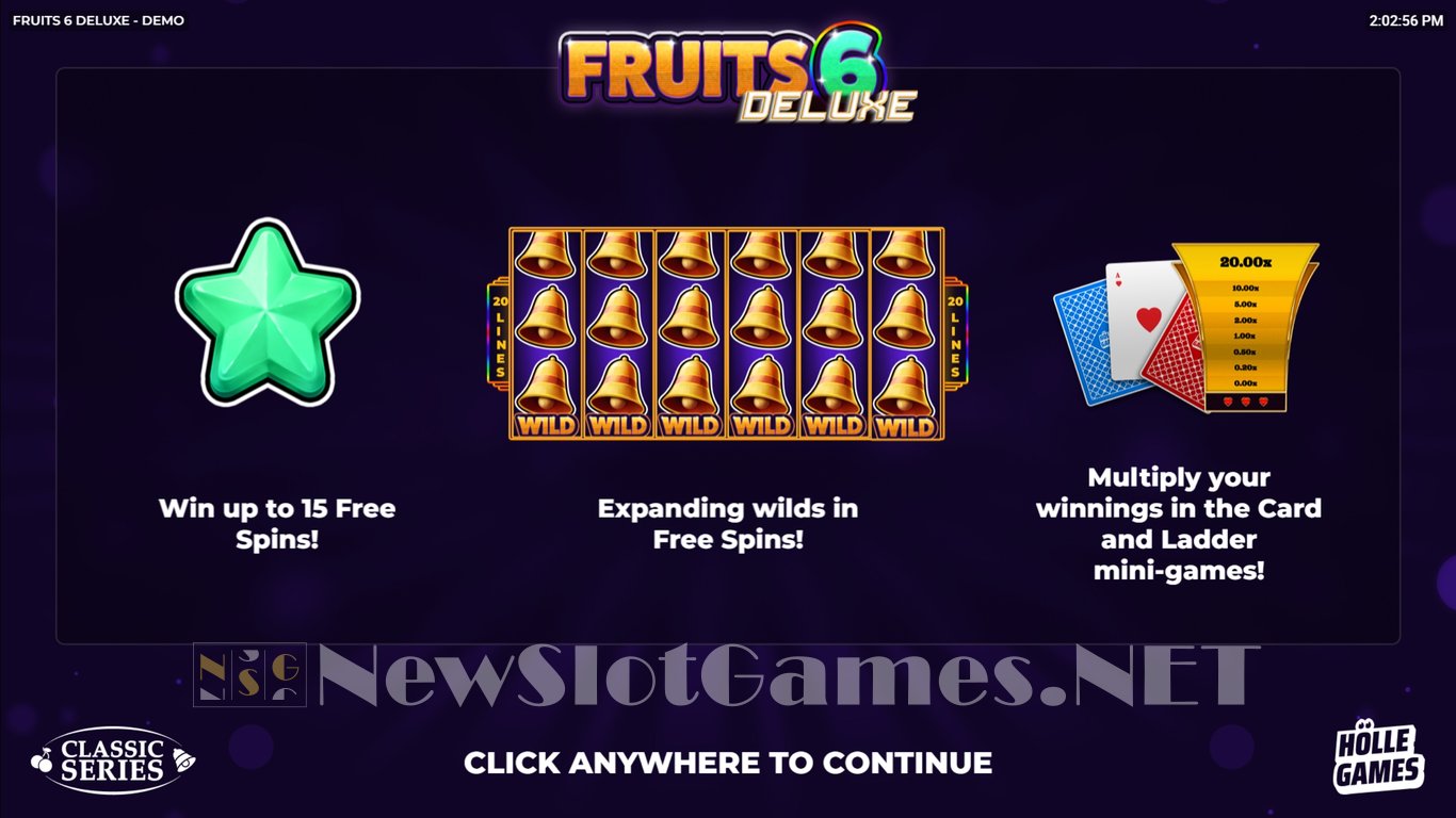 Fruits 6 DELUXE Slot Demo Image
