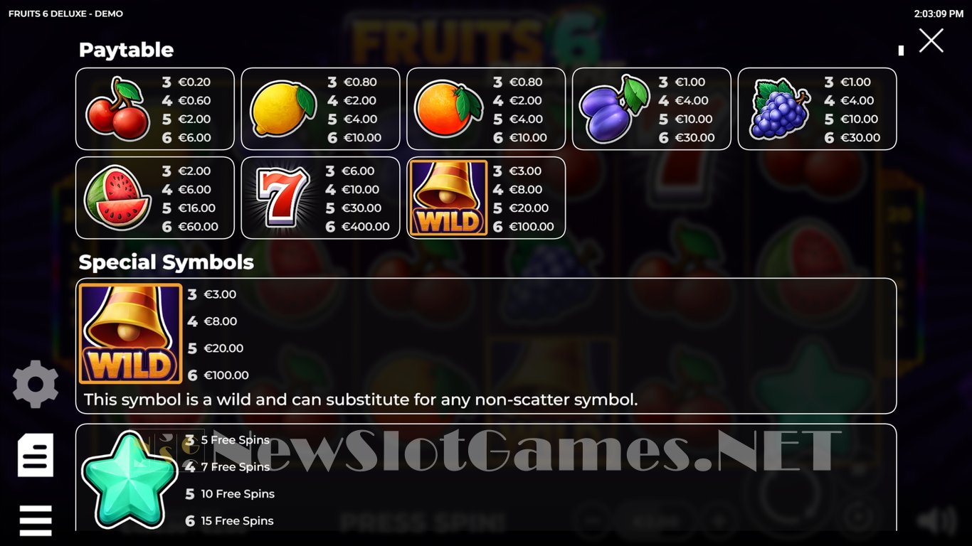 Fruits 6 DELUXE Slot Slot Image in Demo - pic. 4