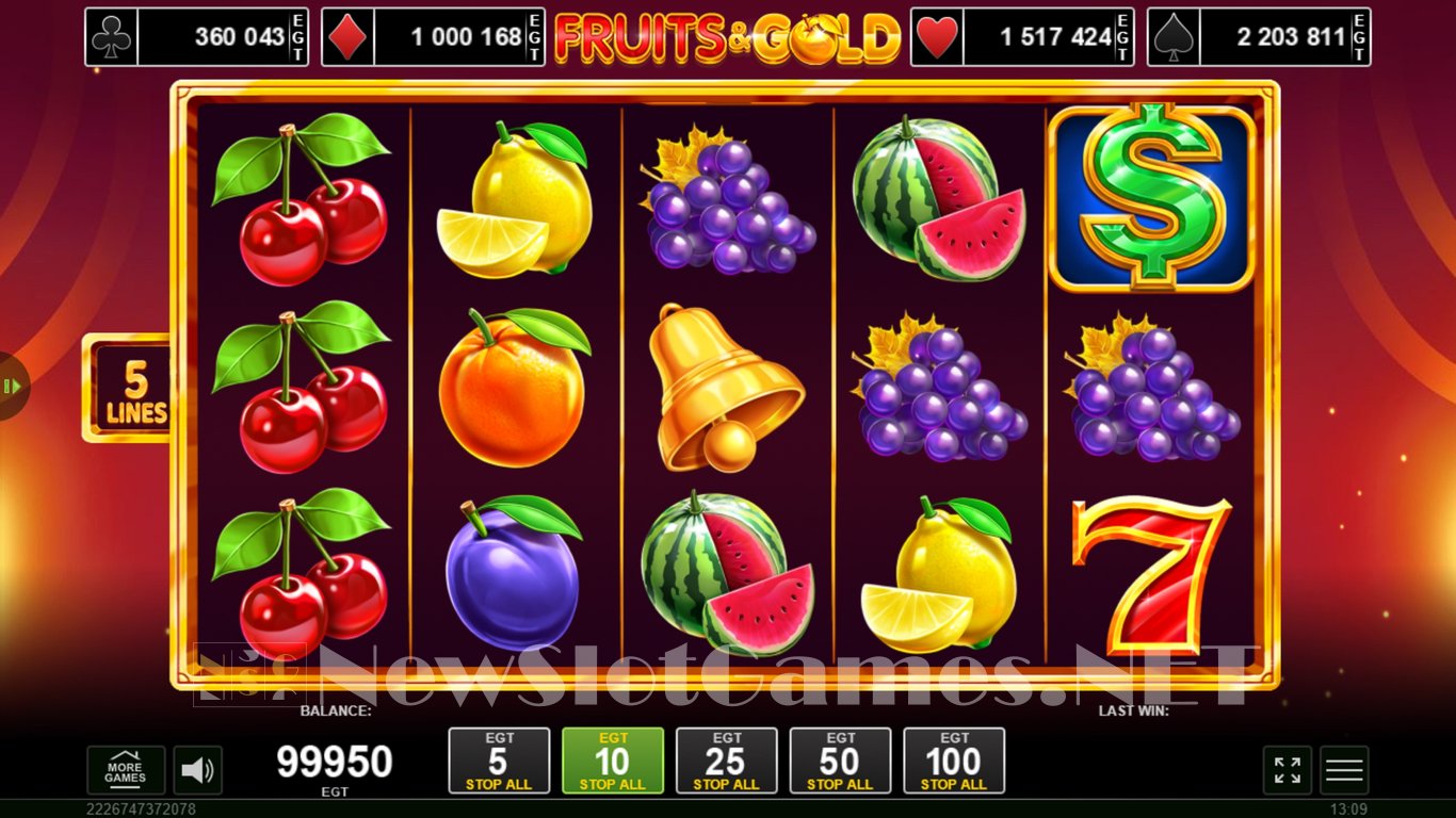 Fruits & Gold Slot Slot Image in Demo - pic. 5